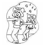 Dance Dancing Cowboy Coloring Pages sketch template