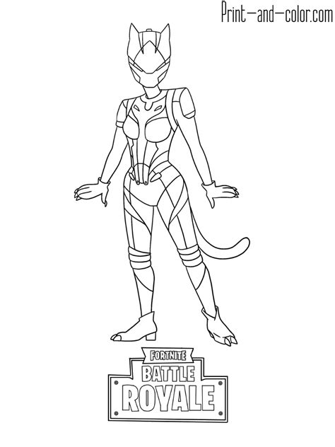 lynx fortnite coloring page