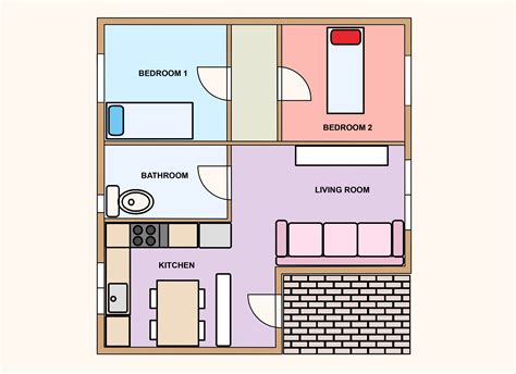 como dibujar  plano de una vivienda