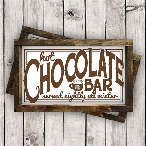 printable hot chocolate bar signs