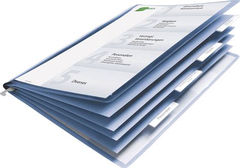 durable personnel folder     compartments blue  pcs conradcom