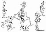 Whoville Coloring Characters Pages Clipart Colouring sketch template