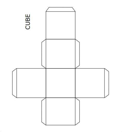 printable cube template