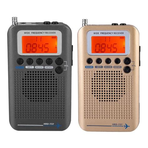 aircraft band radio receiver vhf fm  portable full band radio recorder cb sw air radio