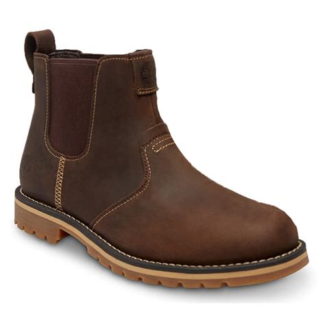 timberland timberland grantly chelsea leather brown  aiw mens boots timberland  pure