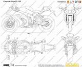 Zx10r Zx 10r Blueprints sketch template