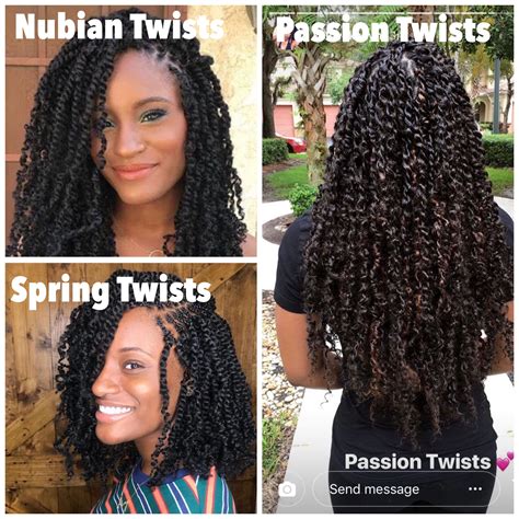 Passion Twists Vs Spring Twists Follow Shugabraids On Ig Peinados Para