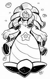 Steven Universe Coloring Pages Quartz Rose Artwork sketch template