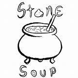 Soup Stone Coloring Pages Clipart Drawing Printable Color Template Getcolorings Kids Getdrawings Clipartmag Choose Board Popular sketch template
