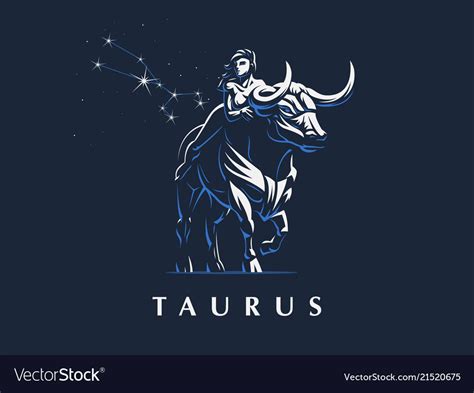 sign   zodiac taurus bull royalty  vector image