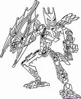 Bionicle Coloring Pages Color Print Kids sketch template