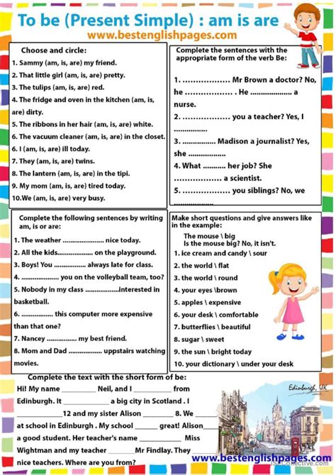 present simple   ar english esl worksheets