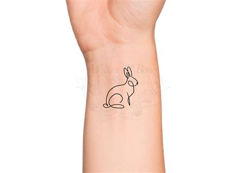 top  rabbit outline tattoo monersathecom