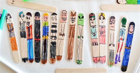 easy craft stick people picklebums