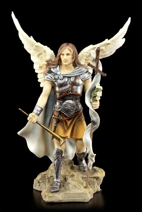 erzengel gabriel figur bunt veronese handbemalt engel heiligenfigur