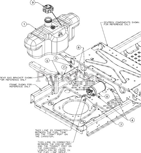 cub cadet rzt  kh arcacs cub cadet  rzt  turn mower kohler  fuel tank