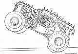 Truck Monster Bigfoot Coloring Max Pages Printable Color sketch template