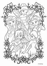 Pixie Coloring Pages Hollow Getcolorings sketch template