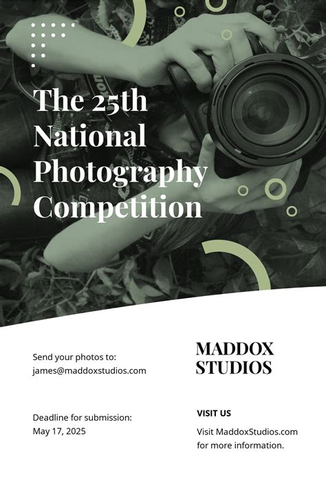 photography competition poster template   psd apple pages