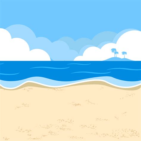 cartoon sea beach background cartoon sea sandy background image