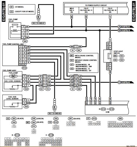 sti fuel pump wiring diagram wiring diagram  schematic