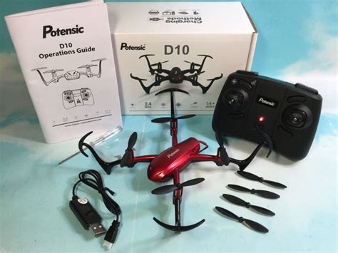 potensic  mini quadcopter drone  altitude hold headless mode rtf red drone quadcopter