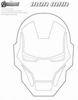 Iron Man Printable Masks Mask Coloring Halloween Face Avengers Template Kids Helmet Para Imprimir America Captain Pages Diy Google Colorear sketch template