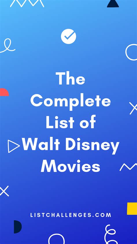 complete list  walt disney movies walt disney movies disney movies  disney movies