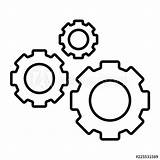 Cogs Clipartmag Drawing sketch template
