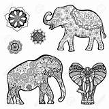 Elephant Drawing Pattern India Getdrawings sketch template