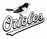 Orioles Baltimore Logo Coloring Pages Baseball Oriole Logos Svg Vector Bird Printable Team League Mascot Transparent Print Search Large Maryland sketch template