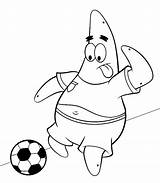 Football Coloring Pages Patrick Star Drawing Draw Cool Landry Jarvis Sports Clipart Library Player Spongebob Template Getdrawings Santa Cliparts Popular sketch template