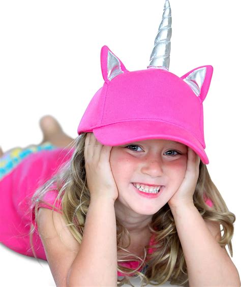 Ultra Comfort Girls Pink Unicorn Hat With Silver Horn