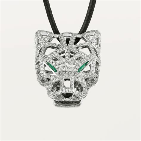 Crn7424209 Panthère De Cartier Necklace White Gold Emeralds
