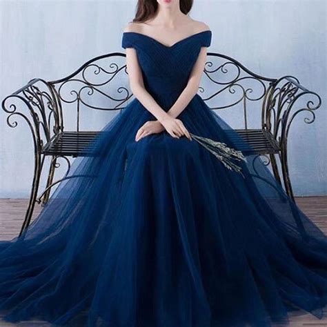 vickyben womens   tulle prom formal evening homecoming dress ball gown  royal blue