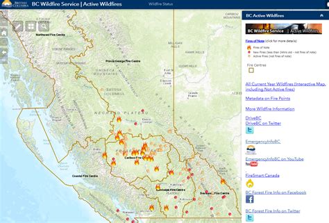 bc forest fires map verjaardag vrouw