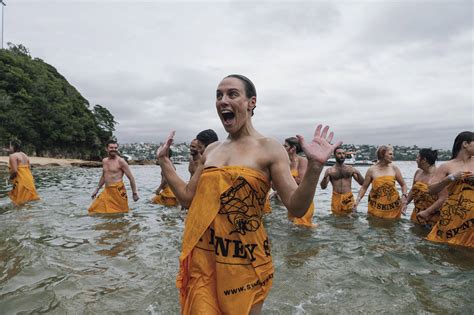 swimmers bare all for sydney nudie dip after hiatus neos kosmos