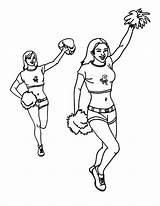 Coloring Pages Cheerleader Veronica Betty Color sketch template