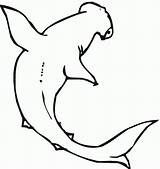 Shark Coloring Pages Hammerhead Printable Template Color Stencil Kids Outline Colouring Cut Templates Pattern Print Clipart Sheets Tooth Animals Cliparts sketch template