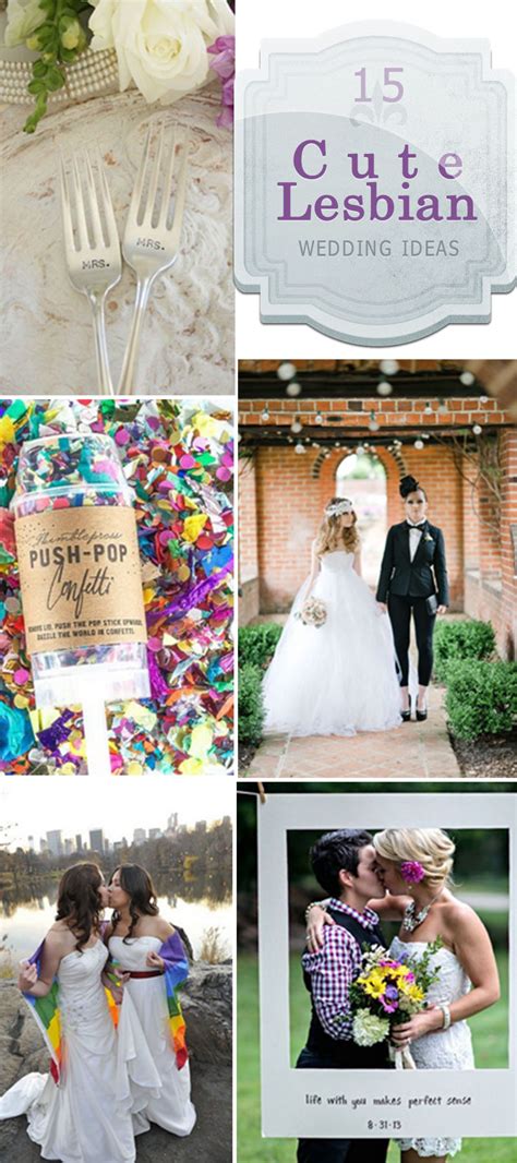 15 cute lesbian wedding ideas hative