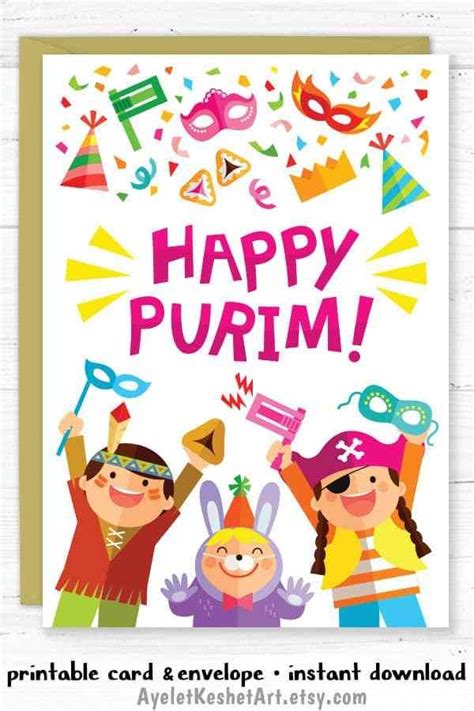 happy purim printables  purim  ayelet keshet happy purim