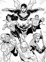 Coloring Dc Pages Justice League Comic Comics Printable Color Netart Print Supergirl Popular sketch template