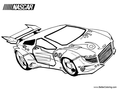 nascar coloring pages hand work  printable coloring pages