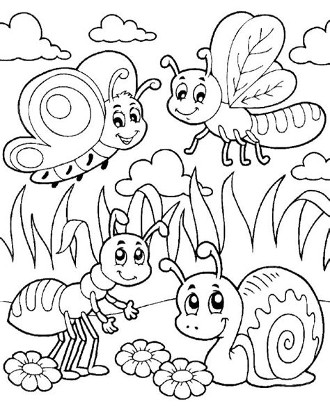 cute bug coloring pages  getcoloringscom  printable colorings
