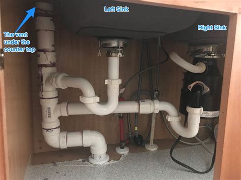 water  flows  leak  vent  kitchen sink diy home improvement forum
