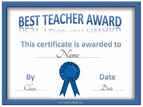teacher awards