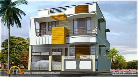 double storied modern south indian home kerala home design  floor plans
