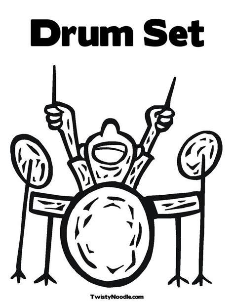 drum coloring page coloring home