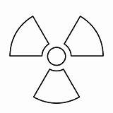 Symbol Toxic Radiation Waste Drawing Stencil Outline Symbols Tattoo Clip Own Drawings Paint Spill Make Google sketch template