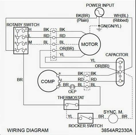 air conditioner motor wiring diagram